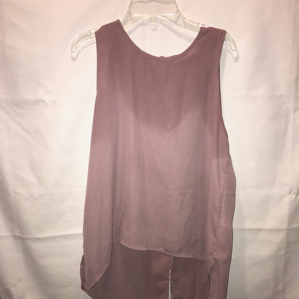 purple/mauve tank top